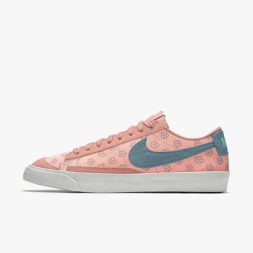 Nike Nike Blazer Low '77 By You Nữ Hồng Xanh